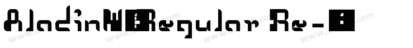 AladinW00 Regular Re字体转换 AladinW00 Regular Re字体转换
